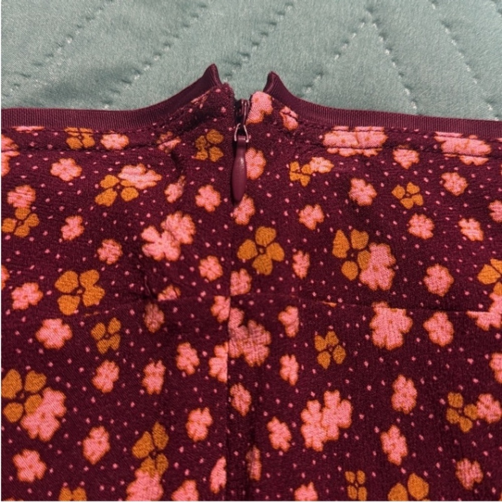 Free People IRL Floral Mini Side Zip Festival Skirt Size: 2 Length: 18” - Picture 4 of 7